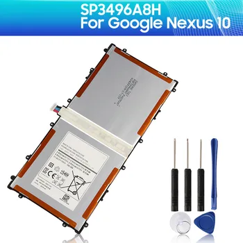 За Samsung Tablet Батерия SP3496A8H (1S2P) за Samsung Google Nexus 10 GT-P8110 HA32ARB 9000 ма Взаимозаменяеми батерия