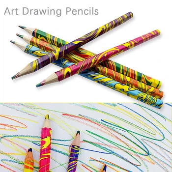 5 бр./лот, цветни моливи Kawaii Rainbow, цветни моливи за рисуване, ученически пособия за творчество, подаръци за децата-художници