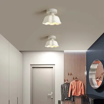 Тавана лампа в стил loft в скандинавски стил, стъклен коридор, антре, керамична лампа, led тавана лампа, осветлението за декорация на интериора