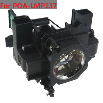 Лампа на проектора POA-LMP137 за SANYO PLC-MW4500 АД-WM4500 АД-XM100L АД-XM80L АД-XM5000 АД-XW4500L Гола Крушка С корпус