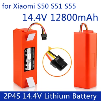 Литиево-йонна батерия 14,4 v, разменени батерия за робот-прахосмукачка Xiaomi Roborock S50 S51 S55, резервни части за аксесоари