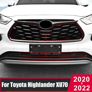 Автомобилна Решетка, Мрежа против Насекоми поредица с обратно наклонена черта Окото Защитно покритие Покритие Аксесоари За Toyota Highlander Kluger XU70 2020 2021 2022 2023
