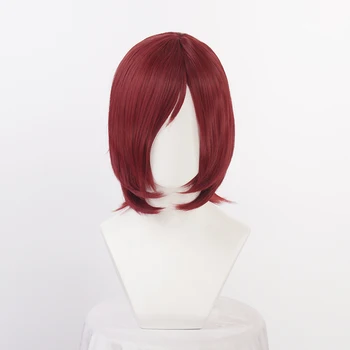 Узумаки Нагато Перуки Аниме Нагато Болка Къса червена изкуствена коса, перуки за cosplay + шапка за перука
