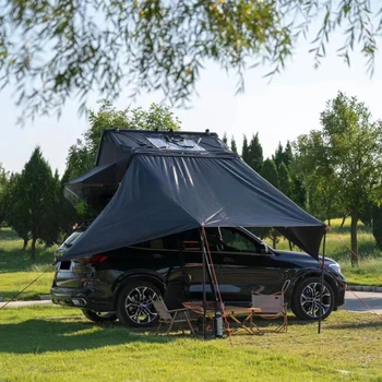 Офроуд автомобил, пикап 4x4, шатра на покрива, къмпинг за автомобил, шатра на покрива, алуминиеви палатката на покрива с пристройка за 4 души