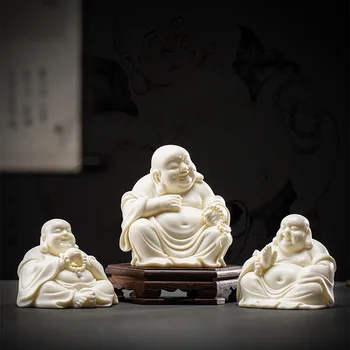 Креативна Керамична Статуята на Щастливия Буда Майтрейя, орнамент, декорация за дома в китайски стил, всекидневна, веранда, статуята на Буда си смях