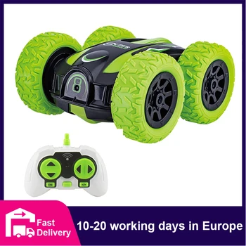 Радиоуправляеми трюковый автомобил, високоскоростен двустранен кола с дистанционно управление, 2,4 G, безжично дистанционно управление, с много интересни бебешки играчки за момчета, подаръци