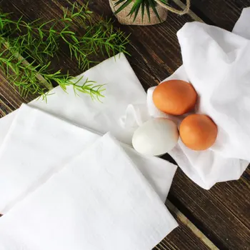 Качествен комплект кухненски кърпи от бял торба за брашно - Супер Абсорбиращи, меки и здрави чаршафи за дома, кухнята и банята.