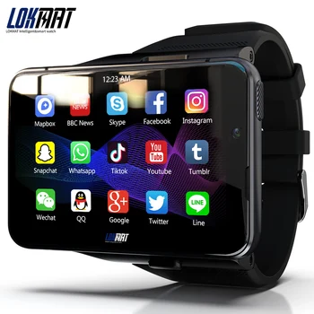 Смарт часовници LOKMAT APPLLP MAX с GPS, 4G, WIFI, 2,88 инчов сензорен екран, спортни часовници с двойна камера, слот часовници за мъже и жени