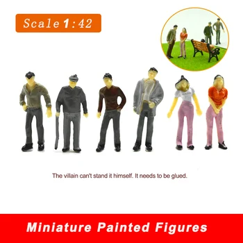 10шт Миниатюрни модели на хора в мащаб 1:42, ABS-пластмаса, раскрашенные фигурки, архитектура, оформление на сгради, изработване на модели със собствените си ръце, за диорами