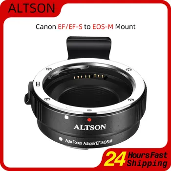 Преходни Пръстен за обектива ALTSON EF-EOS M с впръскване на Автофокус за обектив Canon EOS EF/EF-S фотоапарат EOS-M M100 M50 M10 M5 M6 M2 M3 M