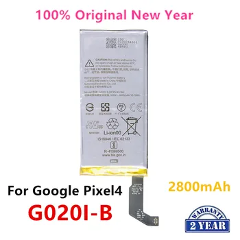 100% Оригинален G020I-B 2800 mah Батерия За Преносим Google Pixel 4 Pixel4, Оригинални Батерии за мобилни телефони от Последно производство