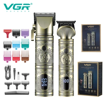 VGR V-670 Maquinas De Cortar Pelo Професионален мъжки фризьорски комплект за подстригване