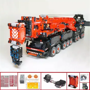 Нов модернизиран строителен кран MOC-20920 LTM11200 RC, високотехнологични двигатели, комплекти, блокове, тухли, играчки, подаръци за момчета
