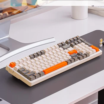 Механична клавиатура K96, 100 комбинации, Bluetooth-съвместима игрова клавиатура, USB / Type-C, тиха клавиатура за компютър, лаптоп, за настолен КОМПЮТЪР