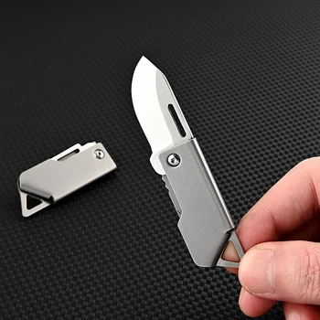 D2 Нож от неръждаема стомана формовочный нож за нощуване на открито, самоотбрана, нож за оцеляване при извънредни ситуации, сгъваем портативен нож за ключове