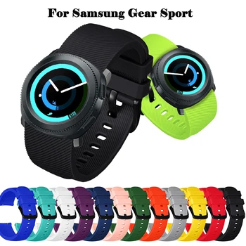 20 мм Силикон каишка за часовник Samsung Gear Sport Каишка Замени гривна за Amazfit BIP youth/GTS/GTR 42 мм и каишка за китката