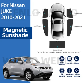За Nissan JUKE 2010-2021 Магнитен Мрежест Козирка Детска Солнцезащитная Шторка На Предното Стъкло на Автомобил на сенника от Стъкло Защитна Мрежа Без Увиснала Слънцезащитен Крем
