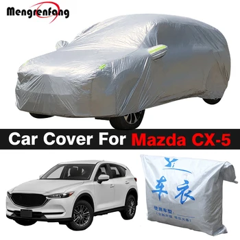 Пълно Покритие на Автомобила на Открито Анти-UV Козирка, Устойчив На Дъжд, Сняг, Прахоустойчив Калъф За Suv Mazda CX-5 CX5