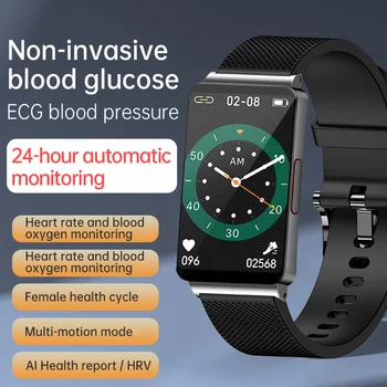 2023 Нов часовник Неинвазивни Електрокардиограма нивото на Глюкоза в кръвта Мъжки часовник Наблюдение на здравето на Кръвното налягане умни часовници За xiaomi