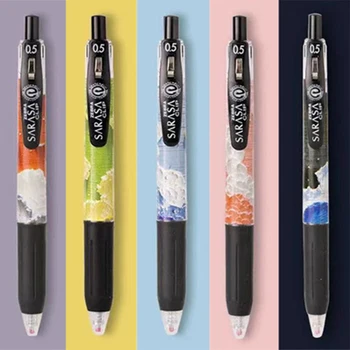 Гел химикалка Zebra Limited с ръчно рисувани Sky, черна, JJ15, бързосъхнеща, 0,5 mm, канцеларски материали, ученически пособия