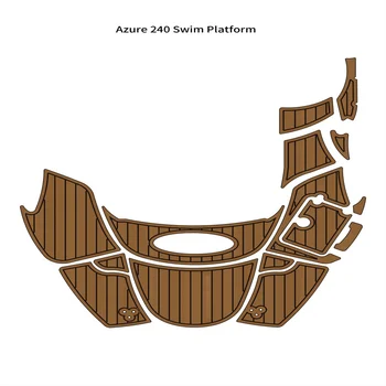 Azure 240 Плавательная платформа С Степенна площадка Лодка EVA Пяна Палубни Подложка от Изкуствен подови Настилки от Тиково дърво