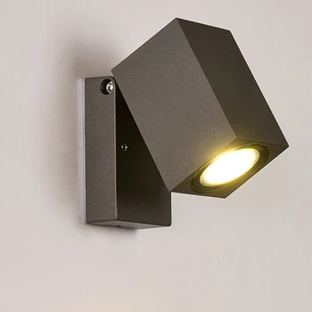 Регулируем ъгъл на наклон (90 °) Външен Стенен монтаж Лампа Led Индукционный монтиран на стената Лампа за човешкото Тяло Cob Style/Gu10 Style/ Стил Индукционный