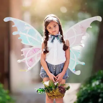Осветите крила на пеперуда, детски наряжаемые занаяти, подарък, крилата на феите, бижута, крила на пеперуда, подпори за празнични партита