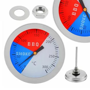 Термометър 300 градуса по Целзий, дим, барбекю, скара, фурна, измерване на температура, тестер, туристически инструменти за печене