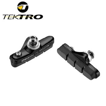 Накладките TEKTRO P477 V-образен държач касета за спирачни апарати на спирачките и алуминиеви дискове 55 мм и 8 странични 5 вертикални настройки