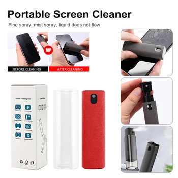 Препарат за почистване на екрана на мобилен телефон, комплект за почистване на екран на tablet компютър, спрей-спрей, вградени течно средство за почистване на лаптоп