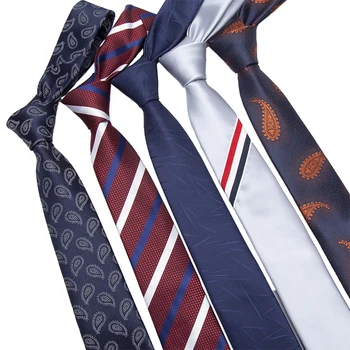 Дизайнерски мъжки вратовръзка, модерен вратовръзка на точки, райета, каре, сватбени подаръци, тясна вратовръзка, жакард вратовръзки за мъжете, аксесоари