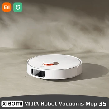 XIAOMI MIJIA Робот-Прахосмукачка Моп 3S За Домашно Почистване от Прах за Пречистване на 4000 PA Циклонная Смукателна Перална Въже LDS Сканиране Smart App Planned