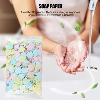400/1000 БР Джобно еднократно хартия, сапуни във формата на цветя за измиване на ръцете, за банята, хартия, сапун за кърпи за кухня, пътуване на открито, къмпинг