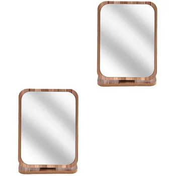 Комплект от 2 огледала за тоалетна масичка Творческа красота, украшающая въртящи декор на работния плот Прости маса