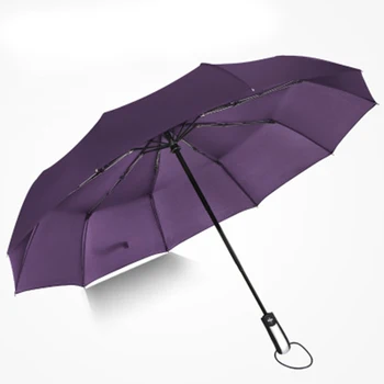 10K Ветроустойчивый сгъваем автоматичен чадър от дъжд и за жени, луксозни големи ветроупорен чадъри от дъжд, за мъже, чадър от слънцето, чадър