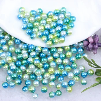 8 мм 2000 бр., кръгли перли са цветовете на дъгата, без дупки, имитация на перли, сватбени рокли, на бижута за дизайн на нокти, декорации със собствените си ръце