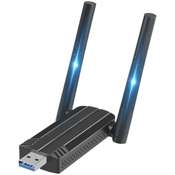 AX1800M USB WiFi Адаптер за PC, USB 3.0, WiFi Ключ, двойна лента Безжичен Адаптер 2,4 G/5G за настолни КОМПЮТРИ