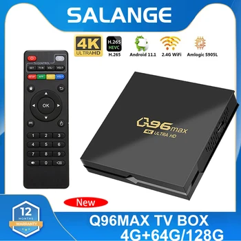 Q96 MAX Smart TV Box Android 11 4K Amlogic S905L TV Box 2,4 G WiFi Smart TV Box H. 265 мултимедиен плейър TV Приемник Телеприставка