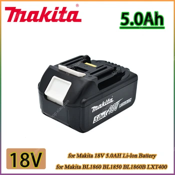 2023 Акумулаторна Батерия Електроинструменти Makita 18V 5.0 Ah с Led Литиево-йонна батерия Заместител на LXT BL1860B BL1860 BL1850