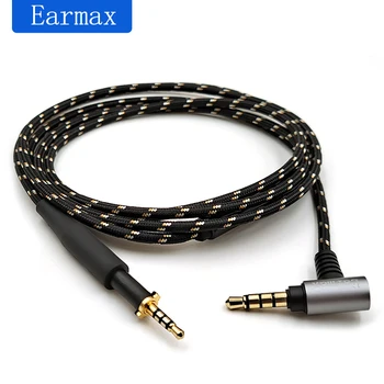 За AKG K450 Q480 K452 K451 K480 Q460 Сменяеми слушалки 3,5 mm-2,5 mm кабел за ъпгрейд в найлонов оплетке