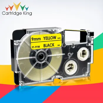 Съвместима лента за принтер за етикети Casio XR-12YW Лентата е Черна на жълти 12 мм*8 m за Casio KL-60 KL-120 KL-HD1 KL-P350W LabelMaker