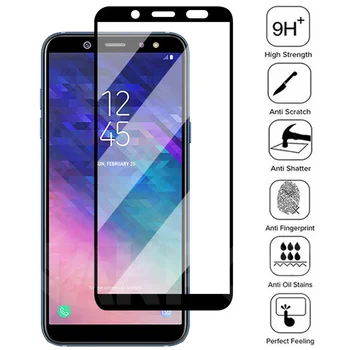 9D Закалено Стъкло За Samsung Galaxy А5, А7, А9 J2 J3 J7 J8 2018 Стъкло A6 A8 J4 J6 Плюс 2018 A10 A30 A50 A70 Защитно Фолио За Екрана
