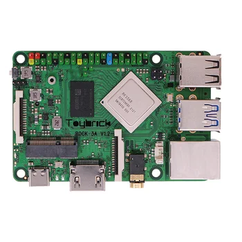 За Rock Pi 3A Rockchip RK3568 Четириядрен процесор Cortex-A55 Оперативна памет WiFi6 + Bluetooth 5,0 Android 11 NPU AI Такса за разработка (2 GB)