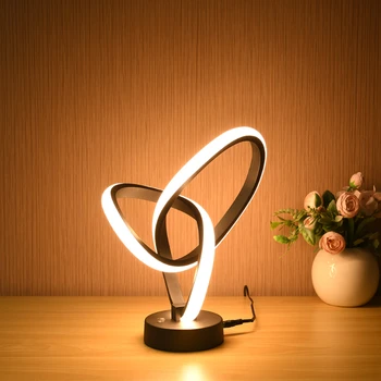 Нощни съвременни настолни лампи със сензорен контрол Творчески малка странична масичка готини лампи за спалня led настолни лампи с регулируема яркост