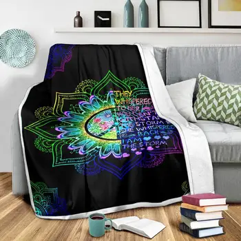 I Am The Storm Индивидуален дизайн индивидуално флисовое одеяло с 3D принтом, шерп-одеало за легло, домашен текстил