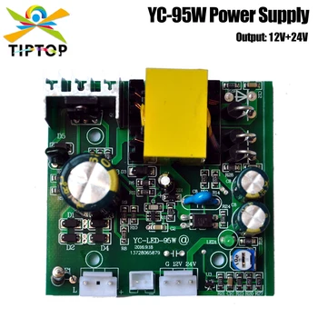 TIPTOP 95 Watt led движеща се глава лампа захранване 7x10 W 24 + 12 В Изходна гол такса YC-100-12-24 Трансформатор на напрежение от Китай