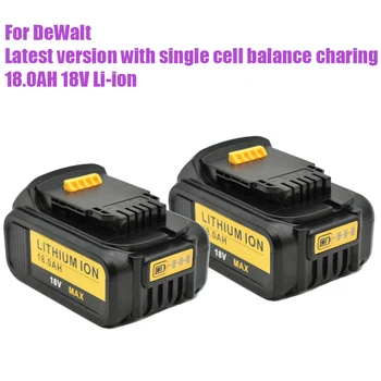 Оригинална литиево-йонна батерия 18V 18000mAh DCB180 Акумулаторна Батерия За DEWALT DCB180, DCB181 XJ DCB200, DCB201, DCB201-2, DCB204, DCB20