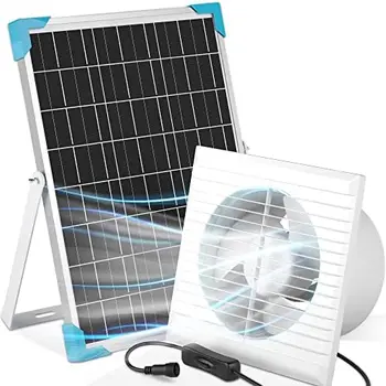 Фен на слънчевата енергия, 15 W Соларен панел Водоустойчива IP65 със Слънчеви Вытяжным с вентилатор, за Оранжерии, Хамбара, Кокошарника, Къщички за домашни любимци, Любопитни
