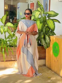Houseofsd Модерен африкански дизайн, Абая, Дубай, Макси, свободно рокличка, престилка, мюсюлманска жена европейско-американската дрехи с вътрешна