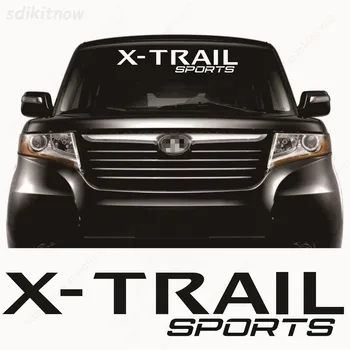 80x15 см Vinyl спортна стикер на предното стъкло на нов автомобил, светоотражающая стикер, аксесоари за полагане на Nissan xtrail X-trail
